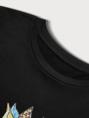 Bull Round Neck Short Sleeve T-shirt