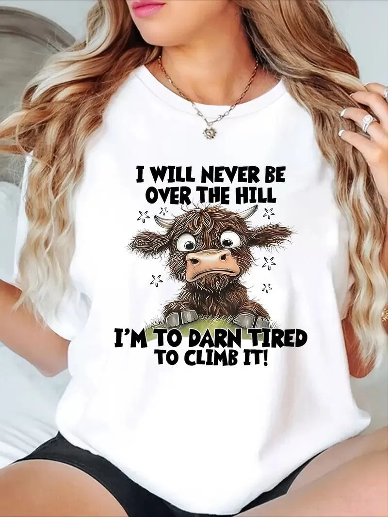 Bull Round Neck Regular Sleeve Short Sleeve T-shirt