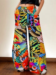 Butterfly Pocket High Rise Pants