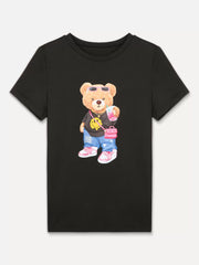 Cartoon Round Neck Short Sleeve T-shirt