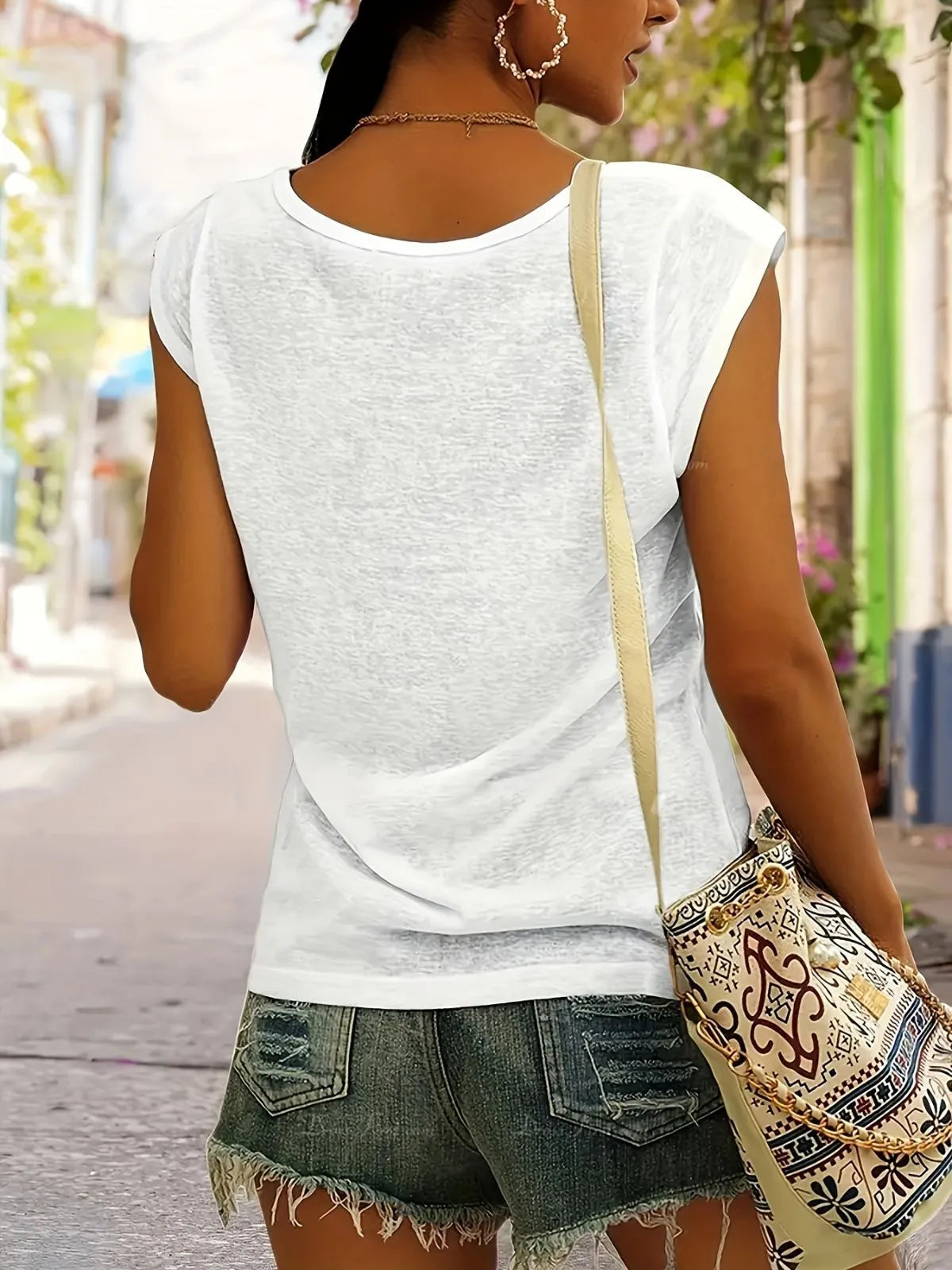Cartoon V-neck Tank
