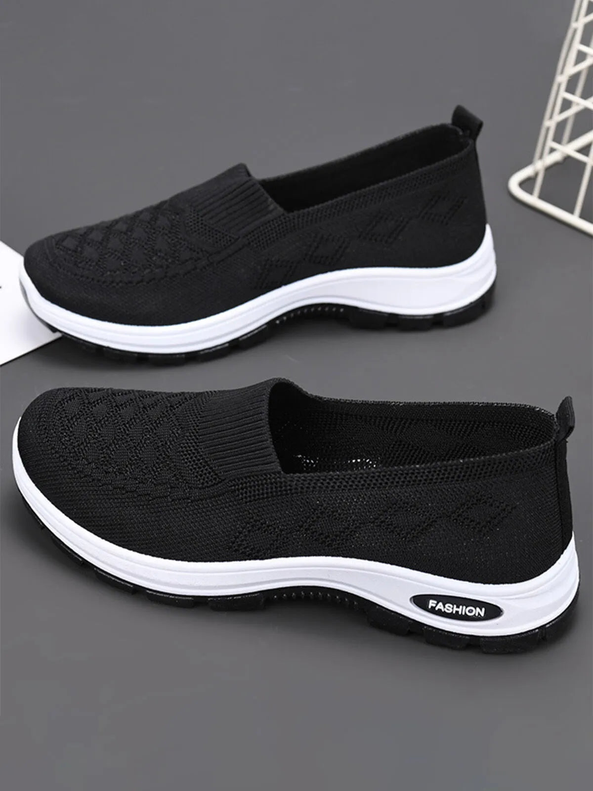 Casual Lightweight Breathable Pull On Sport Flats
