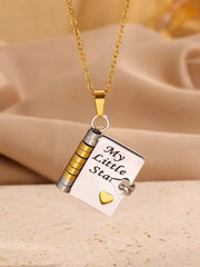 1PC My Little Star Book Necklace For Birthday Day Gift Graduation Jewelry of Love