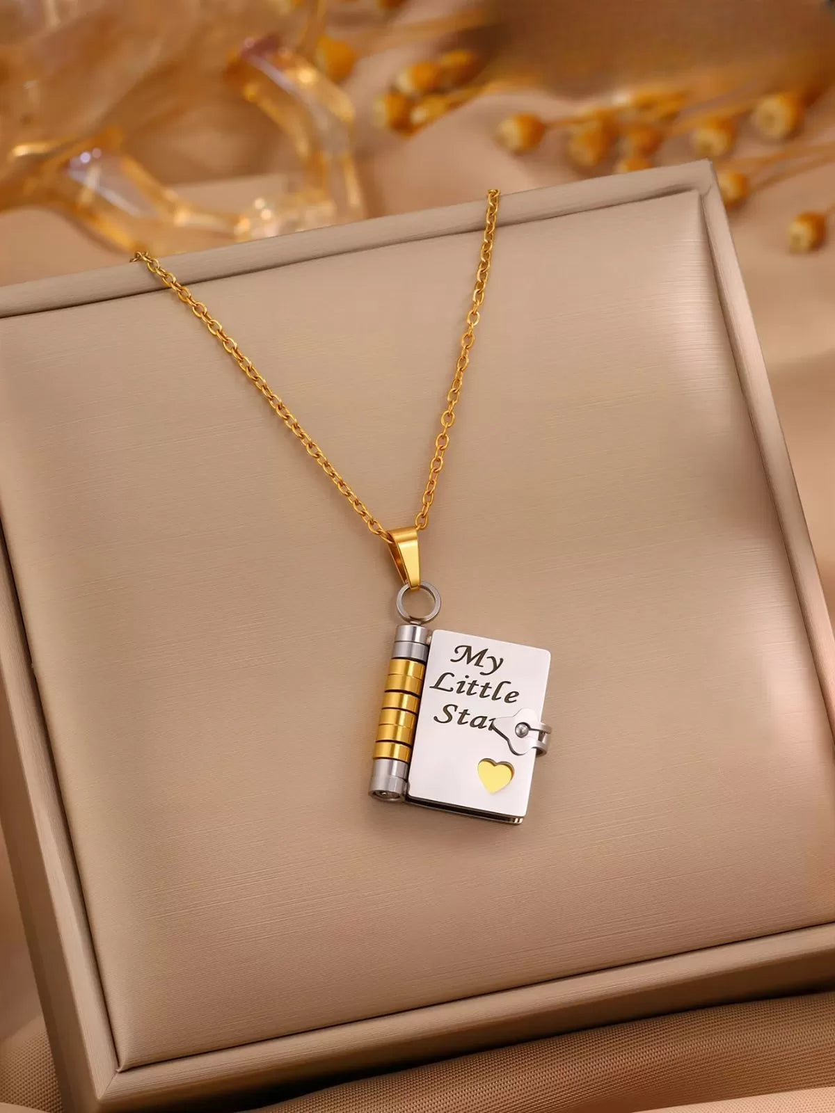 1PC My Little Star Book Necklace For Birthday Day Gift Graduation Jewelry of Love