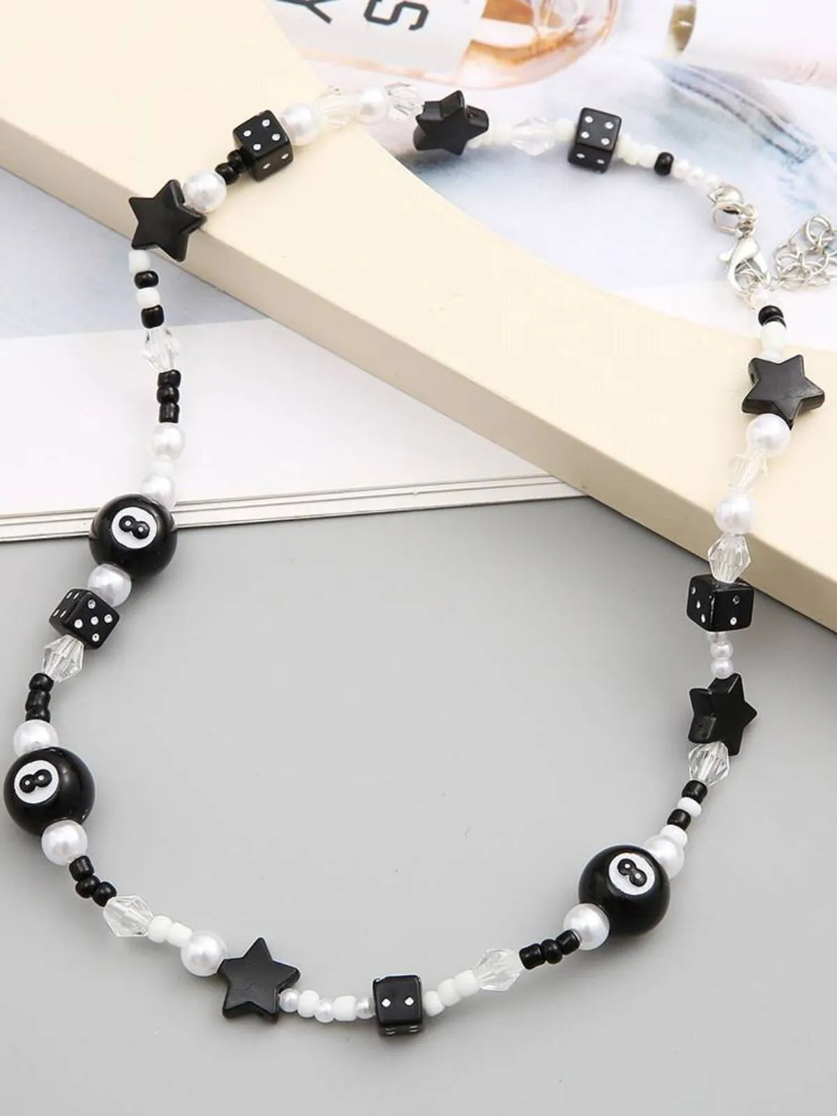 Casual Style 1pc Geometric Metal Button Alloy Necklace