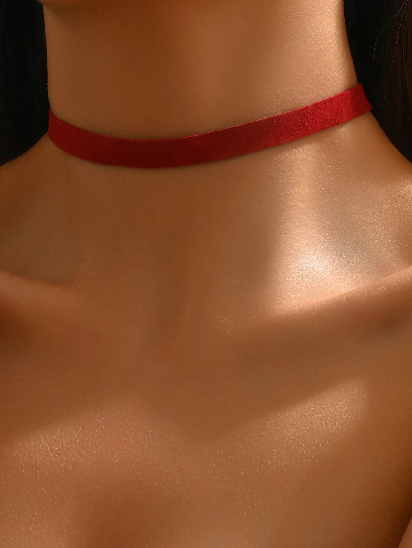 Casual Style 1pc Solid Chain Flannelette Necklace