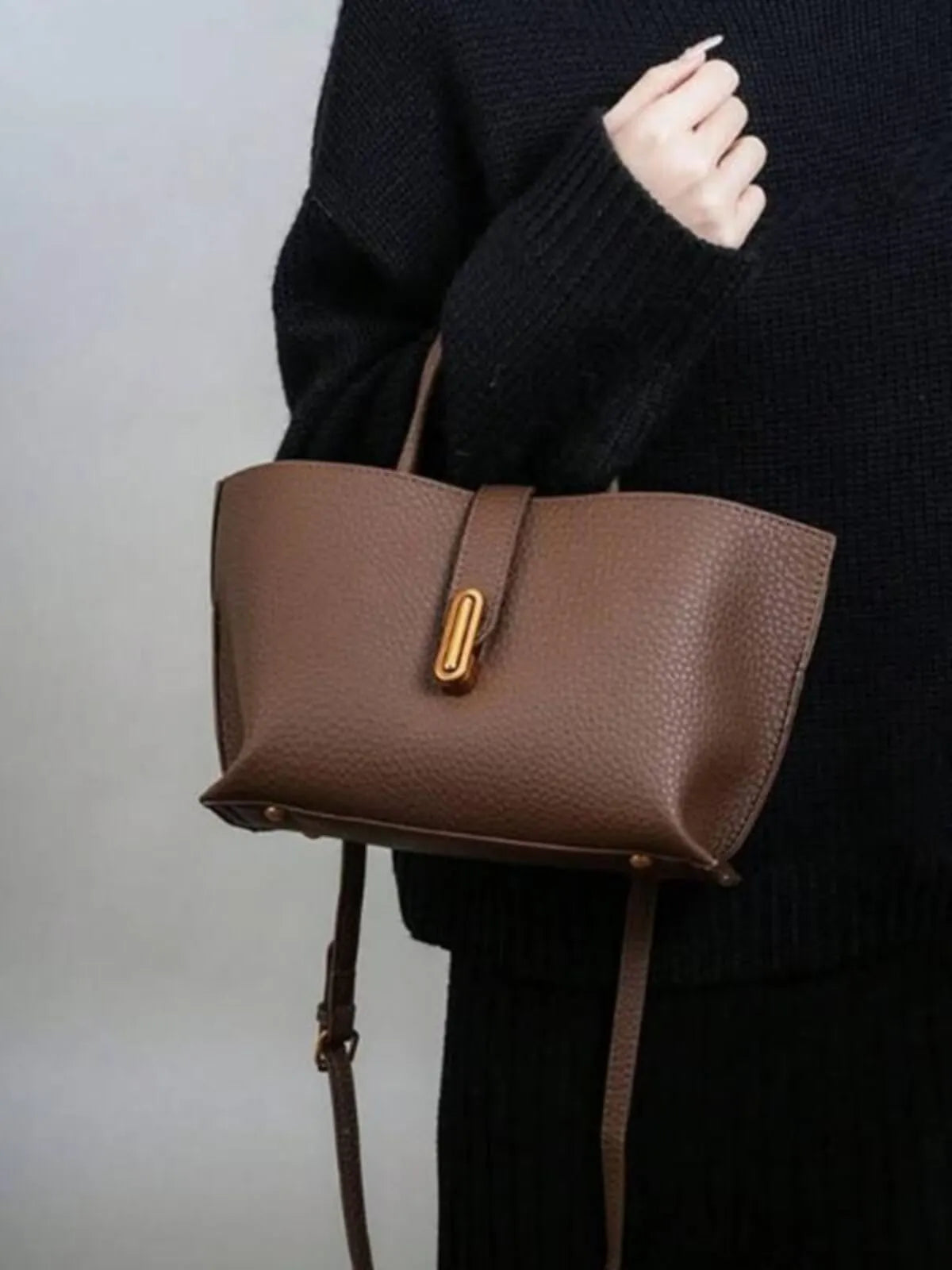 Fashionable Elegant Solid Color Trendy Versatile High-quality Daily Commuting Crossbody Bag