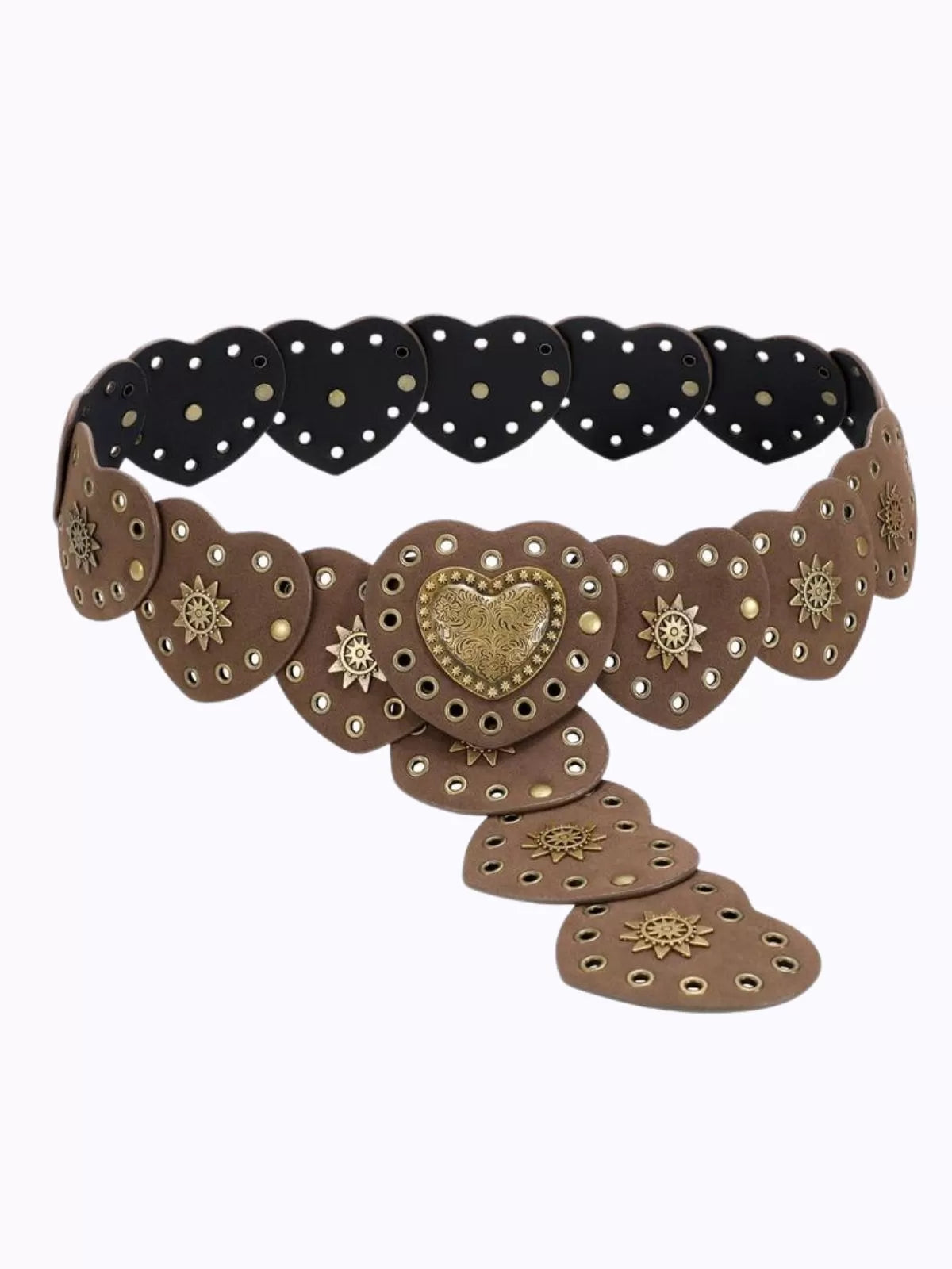 1PC Western Cowgirl Boho Wide Hollow Disc Leather Concho Belts