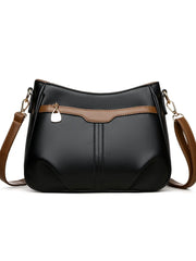 Casual Style 1pc Solid Metal Button Crossbody Bag