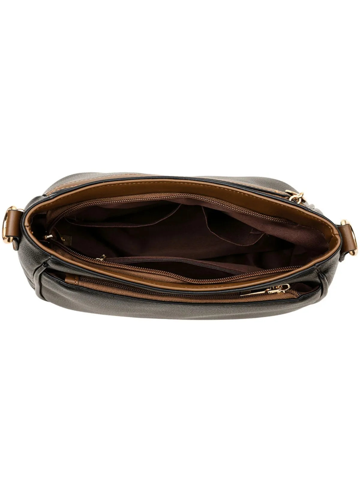 Casual Style 1pc Solid Metal Button Crossbody Bag