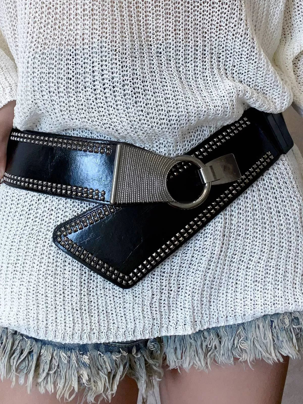 Casual Style 1pc Solid Pu Leather Belt