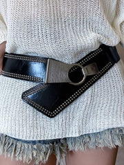 Casual Style 1pc Solid Pu Leather Belt