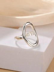 Casual Style 1pc Solid Stainless Steel Ring