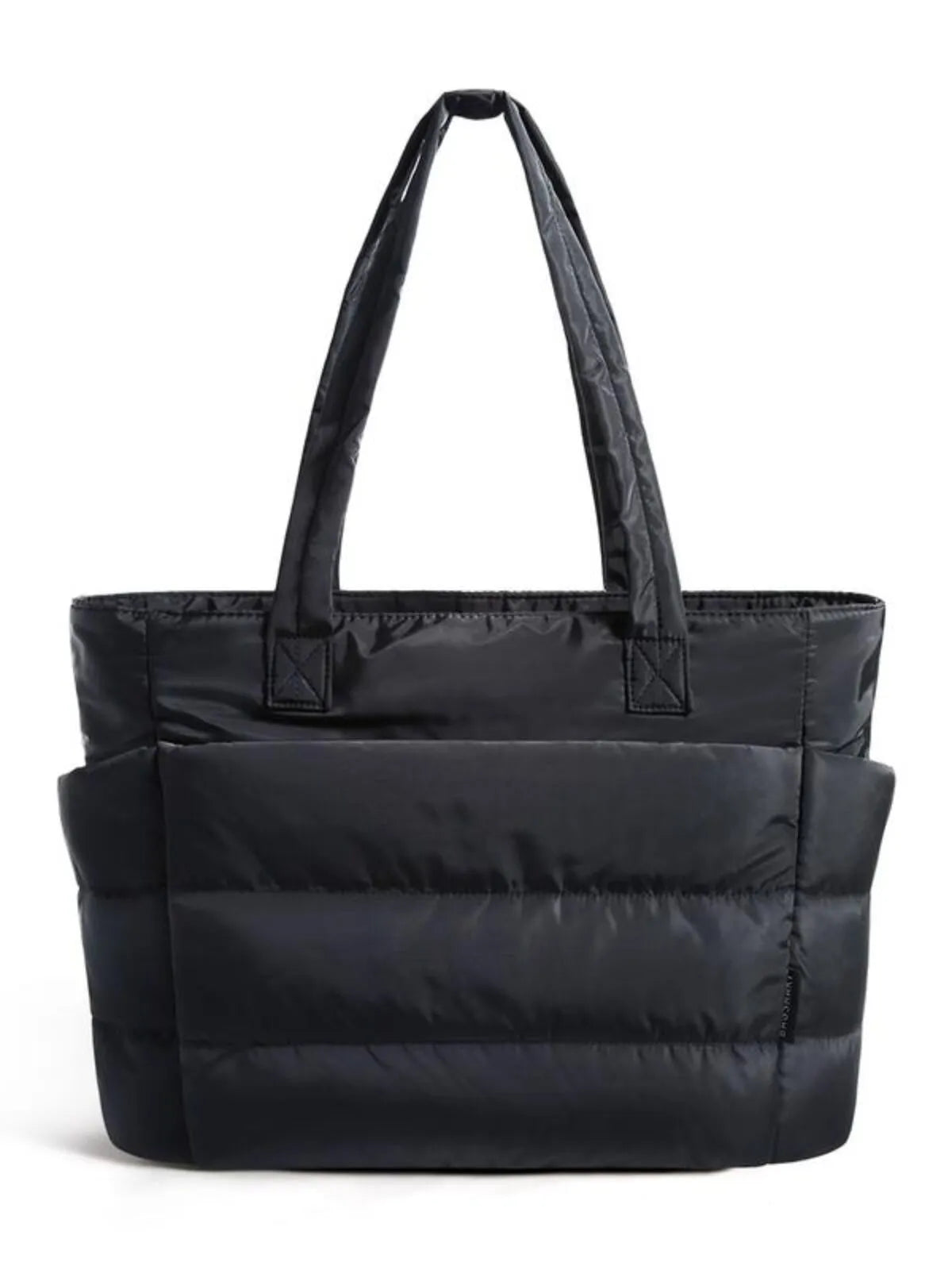 Solid Color Bubble Multiple Compartments Zipper Closure Durable Tote bag for Travel & Work