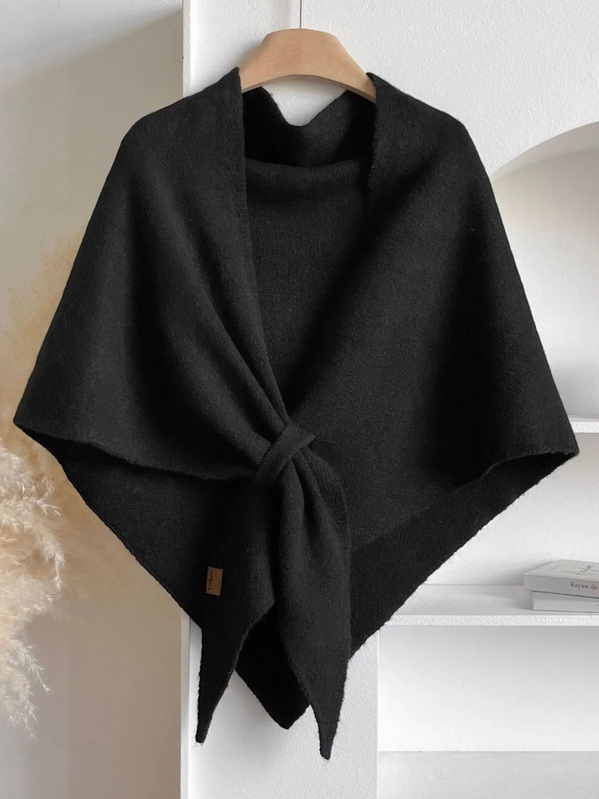 Casual Style 1pc Trendy Shawl Versatile Knit Top