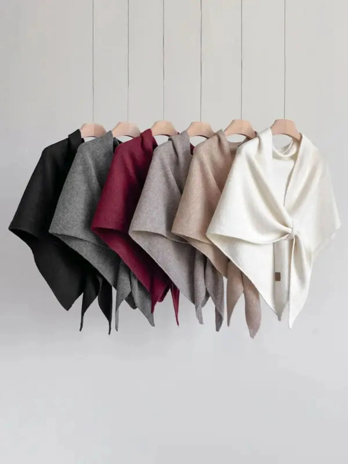Casual Style 1pc Trendy Shawl Versatile Knit Top