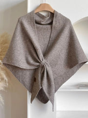 Casual Style 1pc Trendy Shawl Versatile Knit Top