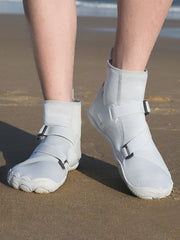 Solid High-cut Round Toe Casual Style Sneakers