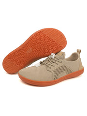 Solid Mid-cup Flat Heel Mesh Sneakers