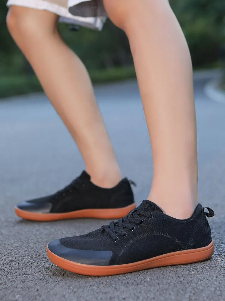 Mid-cup Flat Heel Round Toe Sneakers