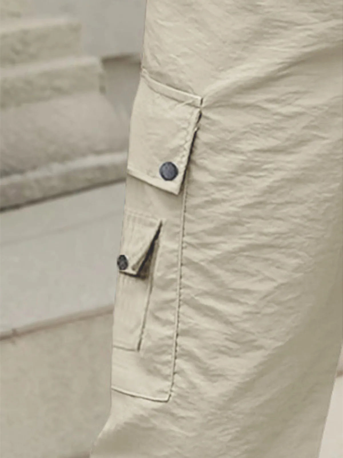 Casual Work Out Flap Pocket Drawstring Waist Cargo Pants