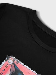 Cat Round Neck Short Sleeve T-shirt