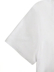 Cat Round Neck Regular Sleeve Short Sleeve T-shirt