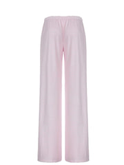 Chic Casual Fitted Comfy Striped Print Daily Wear Low Rise Palazzo Pants