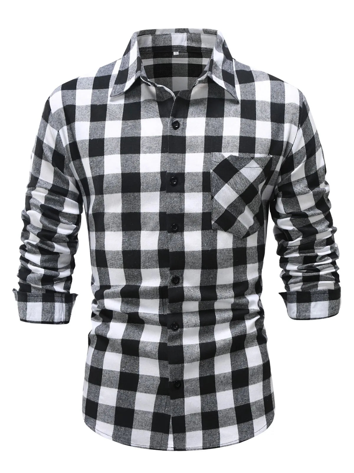 Classic Plaid Lapel Shirt