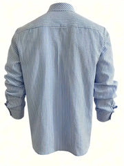 Classic Striped Lapel Shirt