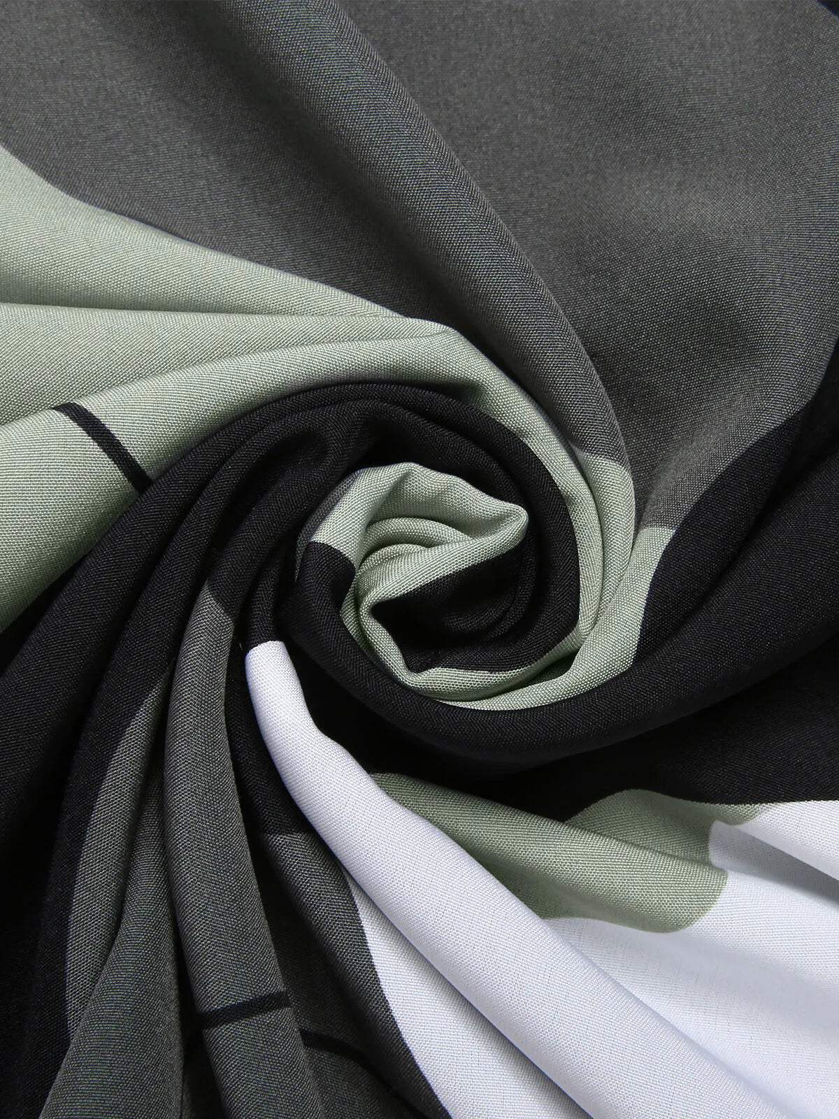 Colorblock Button Round Neck Tank