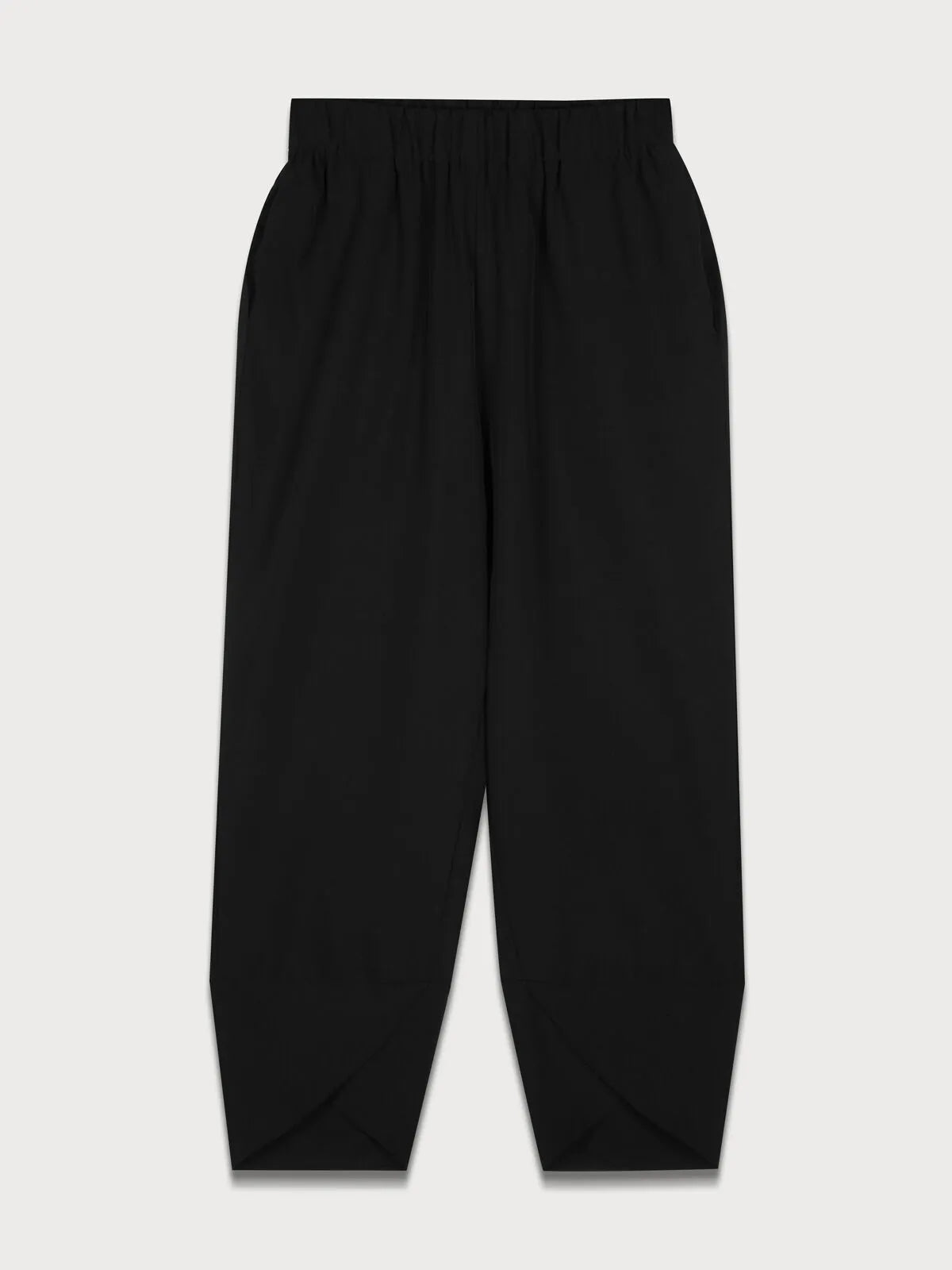 Colorblock Round Neck Blouse & Solid Pants