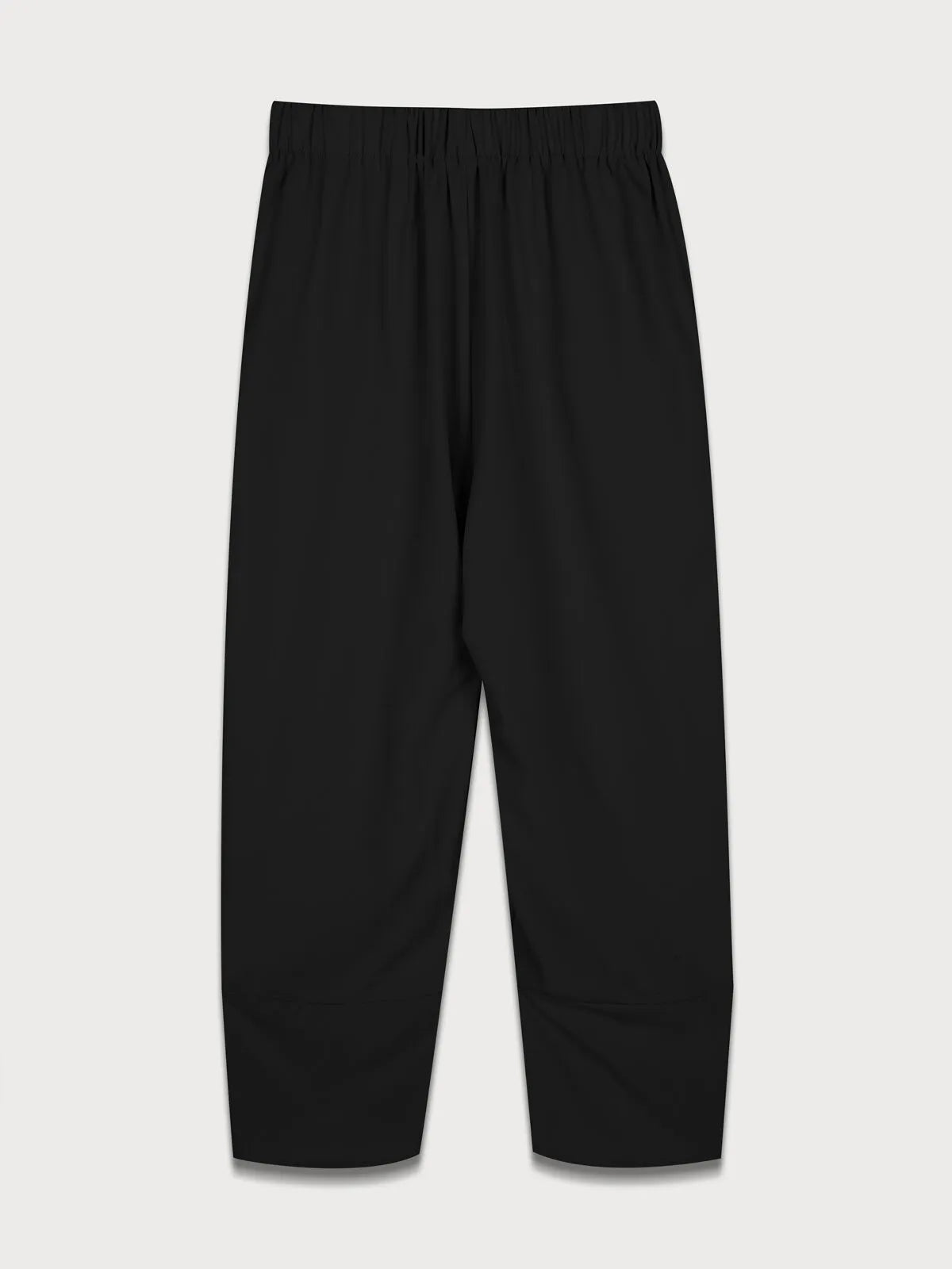 Colorblock Round Neck Blouse & Solid Pants