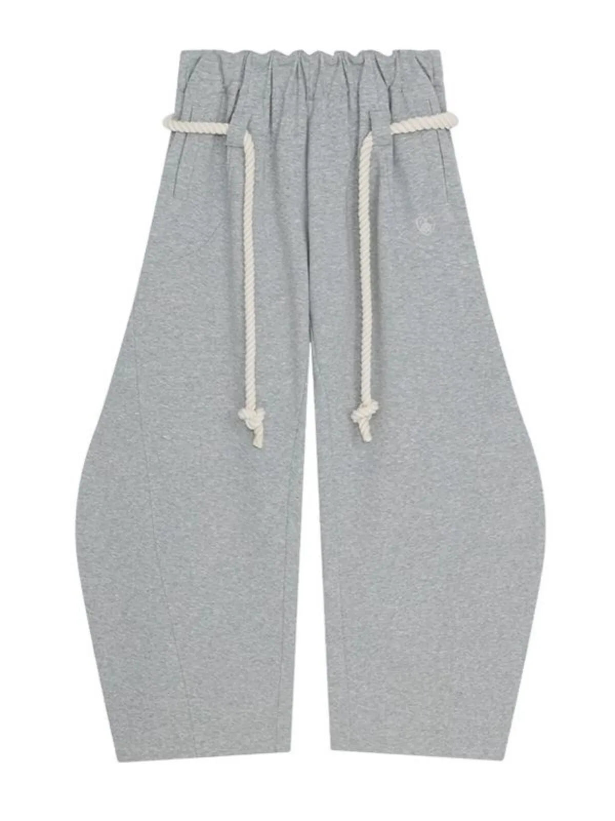 Comfortable Casual Elastic Waist Lantern Baggy Wide Leg Sweatpants