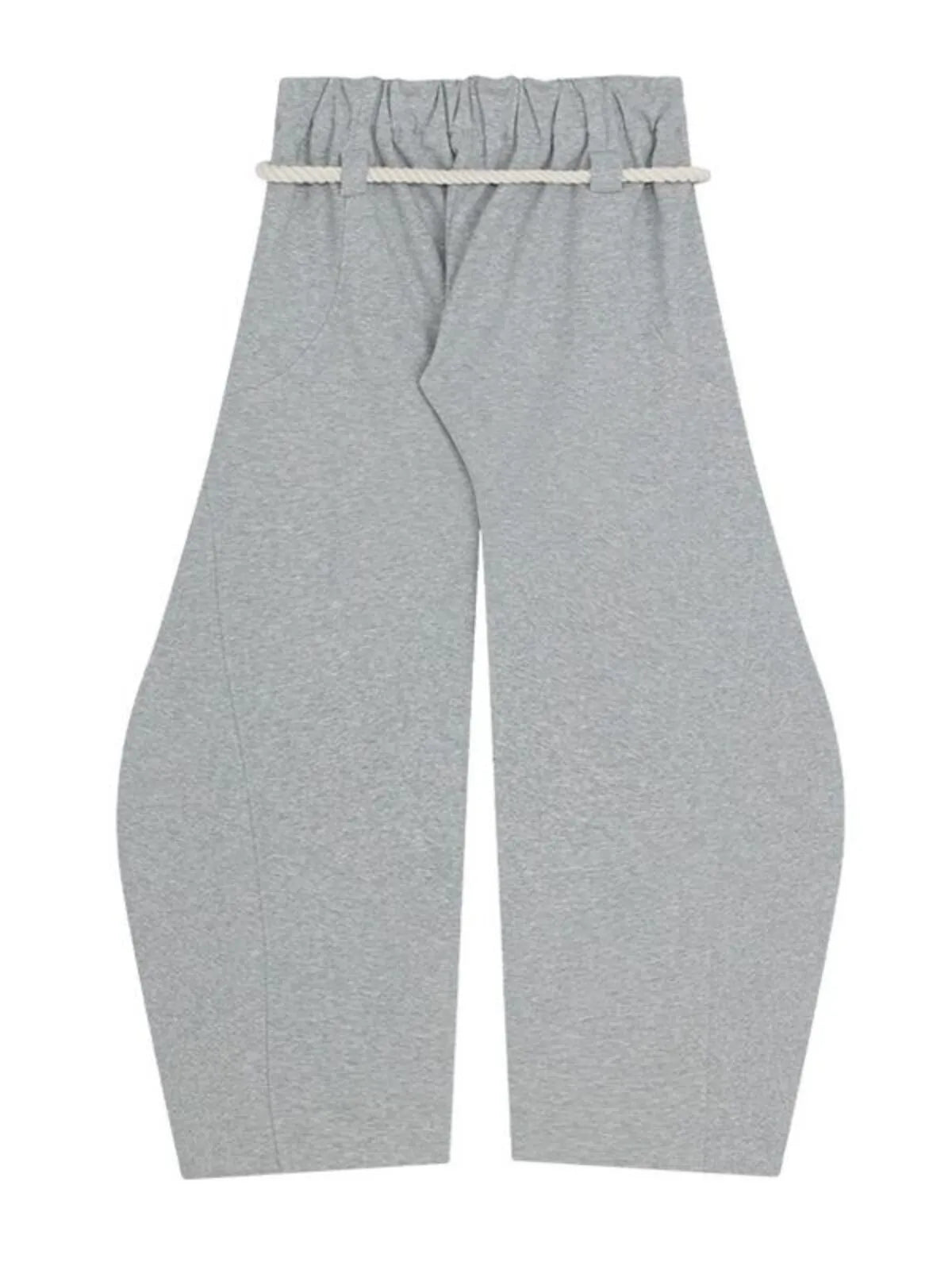 Comfortable Casual Elastic Waist Lantern Baggy Wide Leg Sweatpants