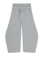 Comfortable Casual Elastic Waist Lantern Baggy Wide Leg Sweatpants