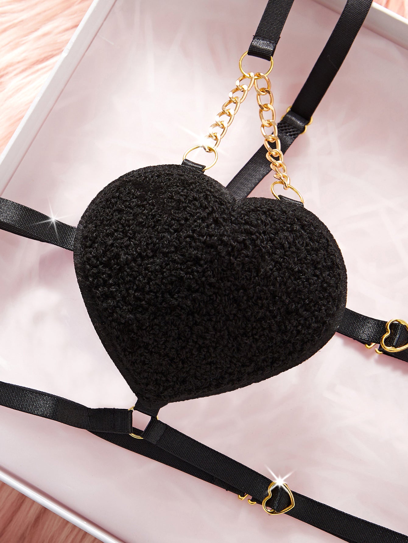 Solid Lace-up Lace Chain Sexy Lingerie