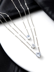 Dainty Gold Layering Zinc Alloy Chain 1pc Necklace 