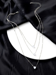 Dainty Gold Layering Zinc Alloy Chain 1pc Necklace 