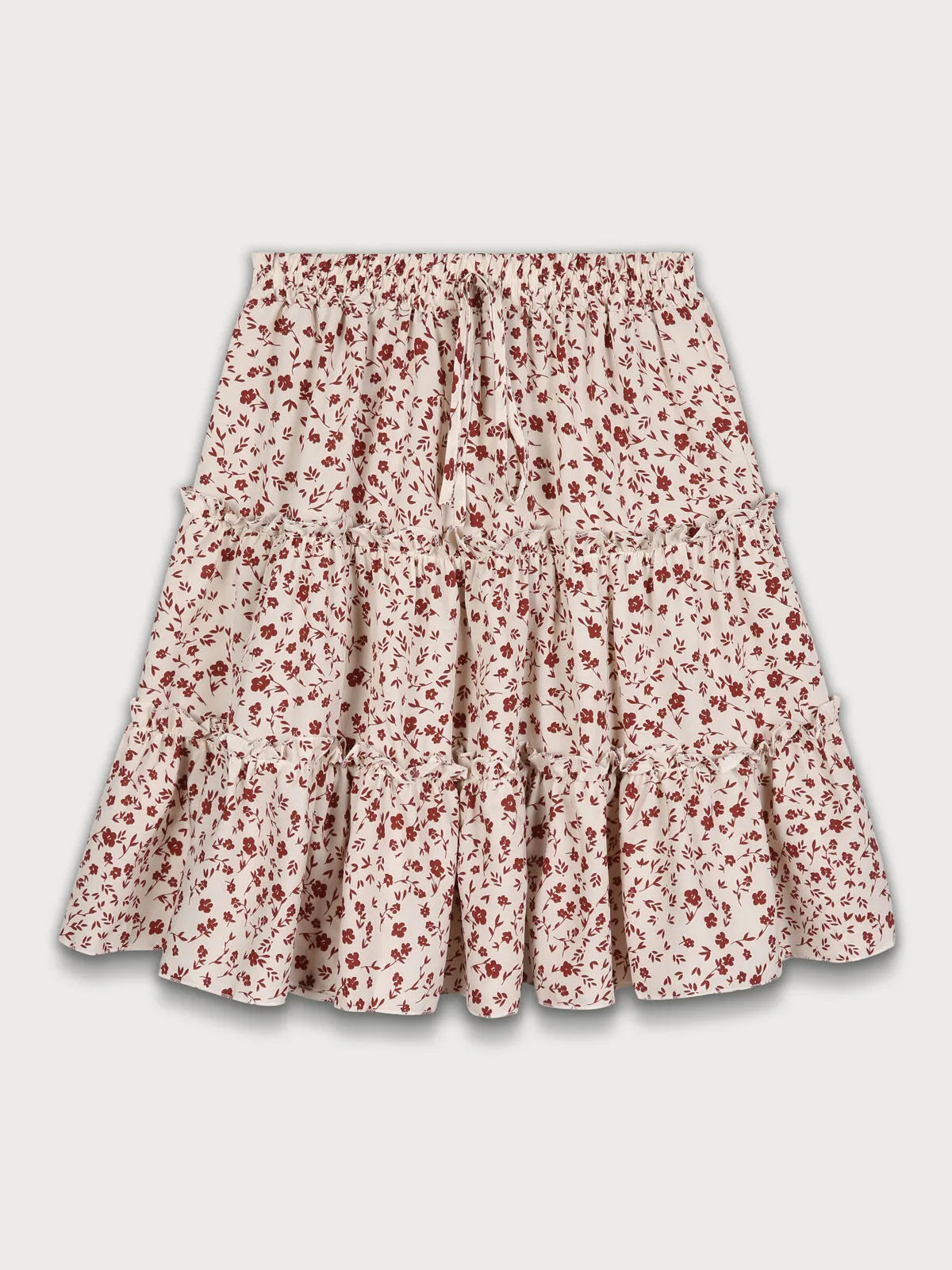 Ditsy Floral Ruffles High Rise Skirt