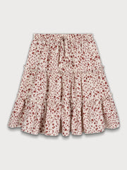 Ditsy Floral Ruffles High Rise Skirt