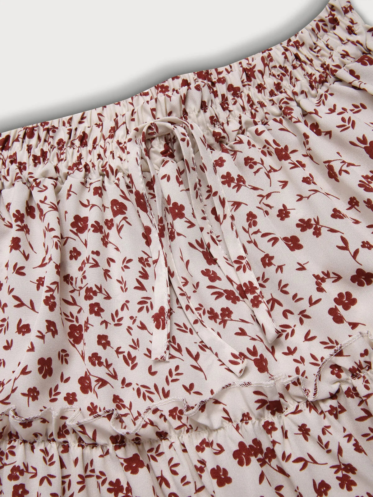 Ditsy Floral Ruffles High Rise Skirt