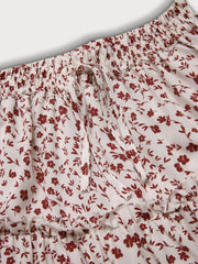 Ditsy Floral Ruffles High Rise Skirt