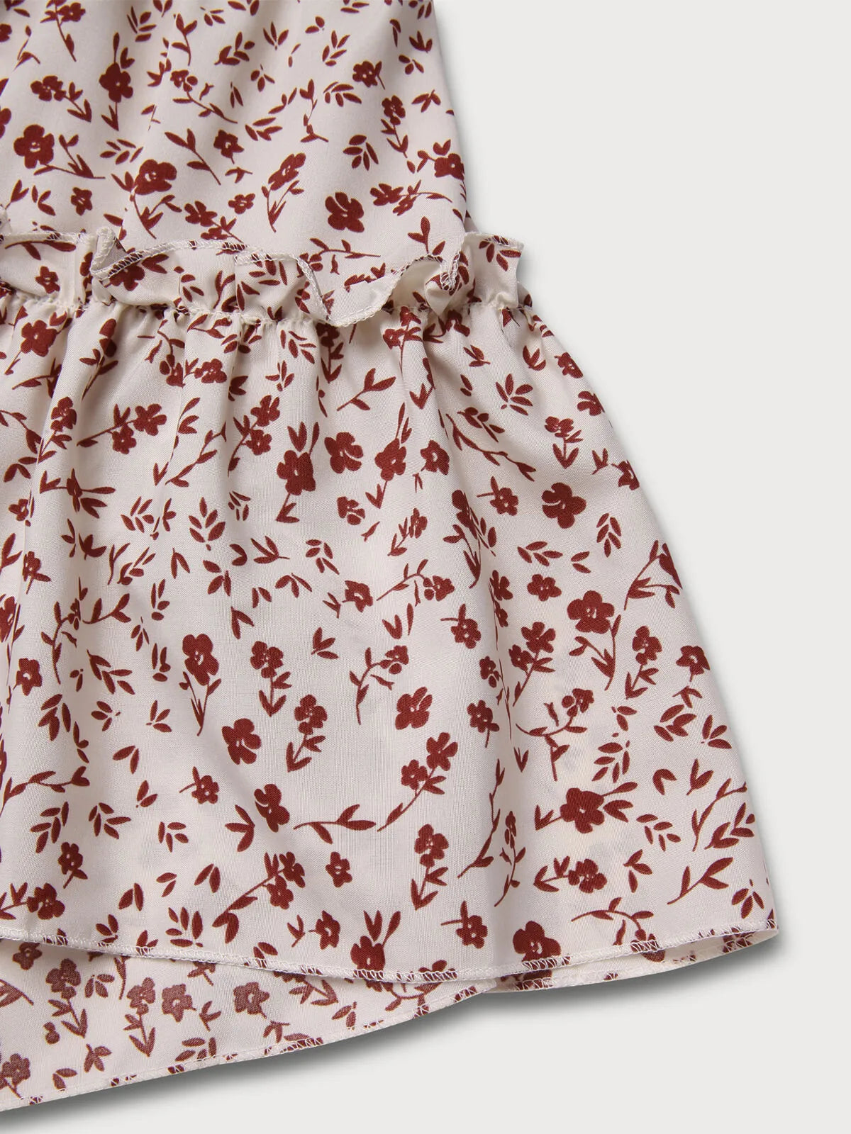 Ditsy Floral Ruffles High Rise Skirt