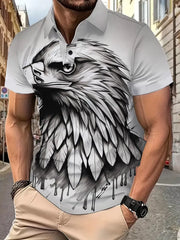 Eagle Animal Print Polo