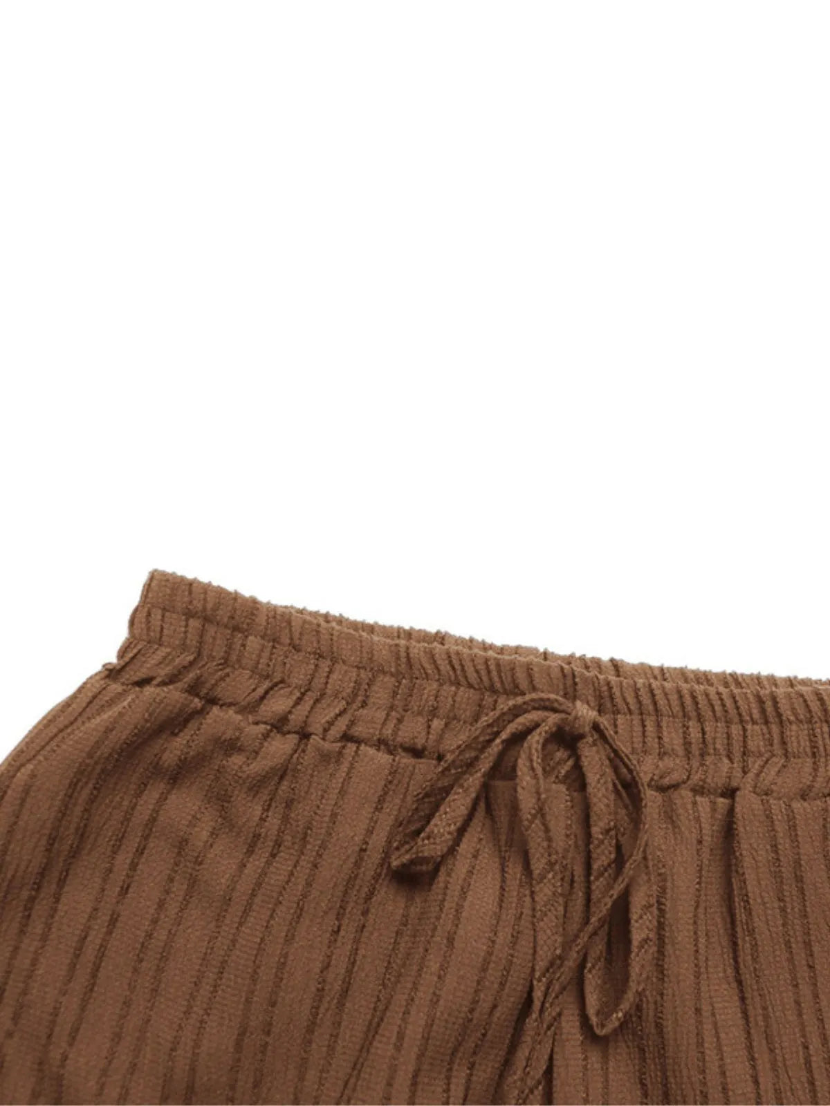 Elegant Drape High Rise Adjustable Waist Straight Leg Pants