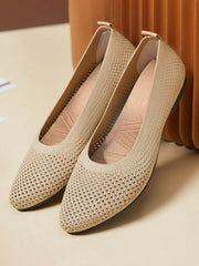 Elegant Snip Toe Breathable Lightweight Work Flats