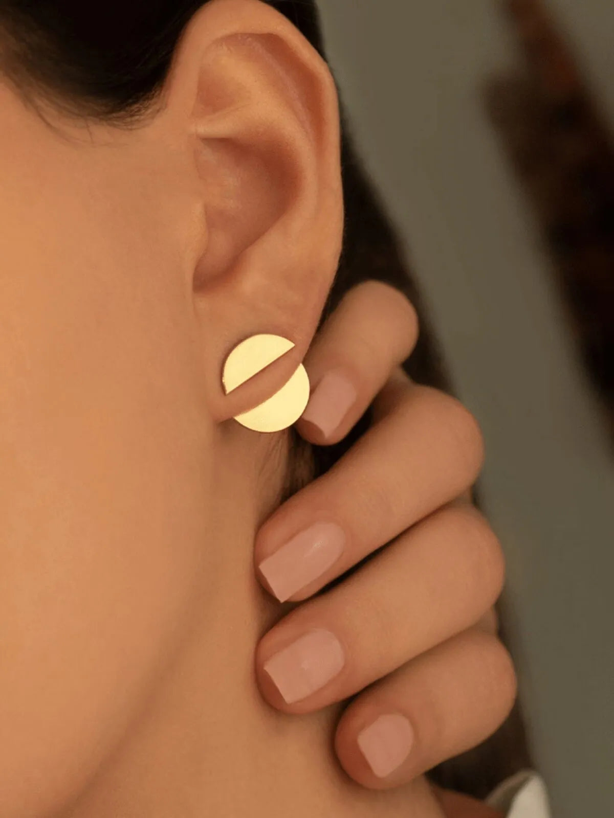 Elegant Style 1 Pair Copper Stud Earrings