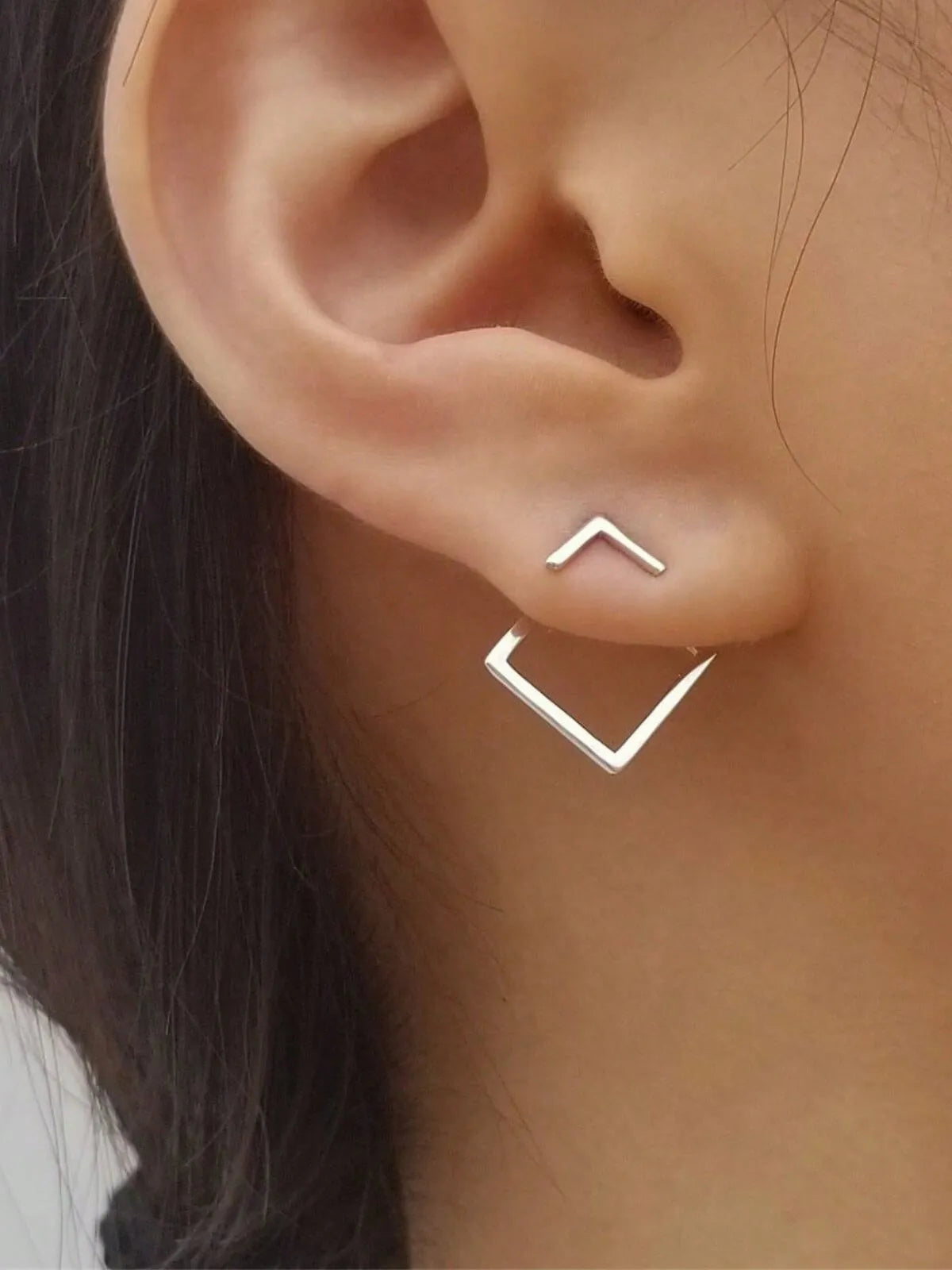 Elegant Style 1 Pair Copper Stud Earrings