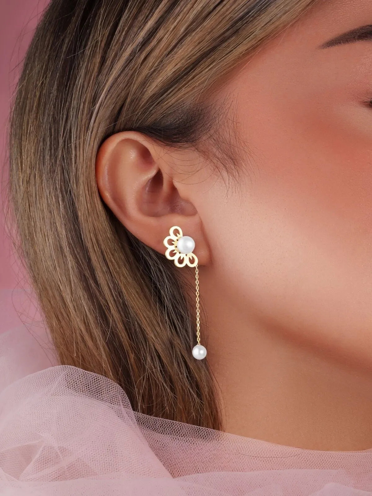Elegant Style 1 Pair Copper Stud Earring